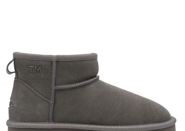 Γυναικεία Δερμάτινα Μποτάκια Marco Tozzi 2-26481-45-272 Γκρι Καστόρι - Marco Tozzi - 