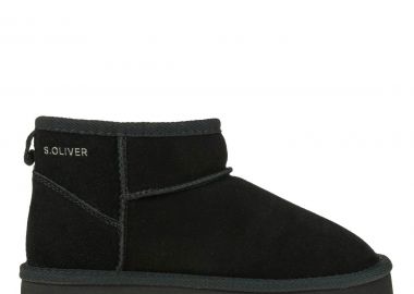 Γυναικεία Δερμάτινα Μποτάκια S. Oliver 5-26352-41 001 Μαύρα - S. Oliver - 