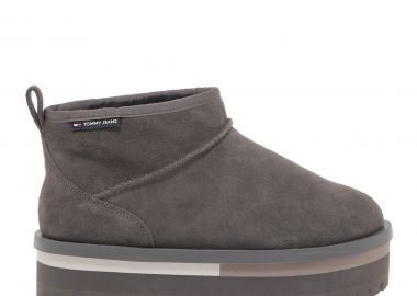 Γυναικεία Δερμάτινα Μποτάκια Tommy Hilfiger EN0EN02599 PL0 Γκρι - Tommy Hilfiger - 