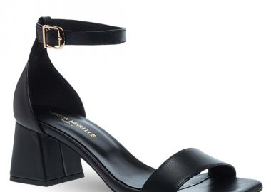 Γυναικεία Δερμάτινα Πέδιλα Με Τακούνι Maison Minrelle 11633153 - MAISON MINRELLE - 