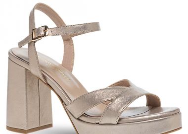 Γυναικεία Δερμάτινα Πέδιλα Με Τακούνι Maison Minrelle 11633284 - MAISON MINRELLE - 