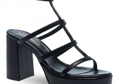 Γυναικεία Δερμάτινα Πέδιλα Με Τακούνι Maison Minrelle 11633285 - MAISON MINRELLE - 