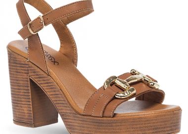 Γυναικεία Δερμάτινα Πέδιλα με Τακούνι Parex 11629129 - PAREX - 