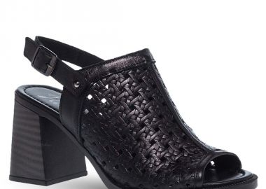 Γυναικεία Δερμάτινα Πέδιλα Mε Τακούνι Parex 11629292 - PAREX - 