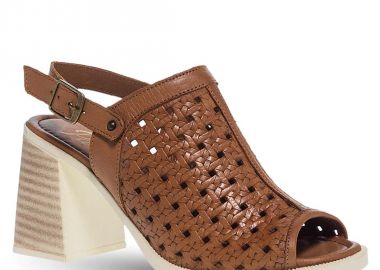 Γυναικεία Δερμάτινα Πέδιλα Mε Τακούνι Parex 11629292 - PAREX - 