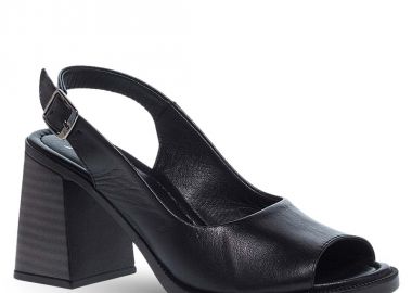 Γυναικεία Δερμάτινα Πέδιλα Mε Τακούνι Parex 11629293 - PAREX - 