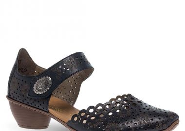 Γυναικεία Δερμάτινα Πέδιλα Rieker 43753-14 - RIEKER - 