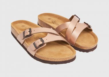 Γυναικεία δερμάτινα σανδάλια - FUNKY BUDDHA - 