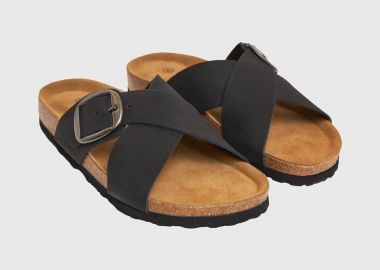 Γυναικεία δερμάτινα σανδάλια - FUNKY BUDDHA - 