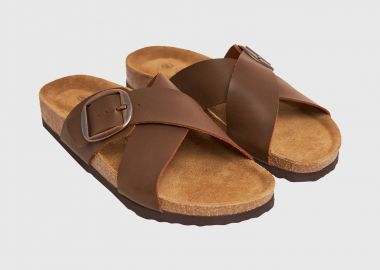 Γυναικεία δερμάτινα σανδάλια - FUNKY BUDDHA - 