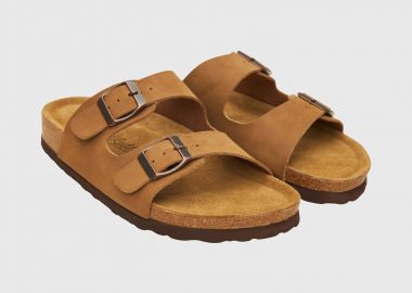 Γυναικεία δερμάτινα σανδάλια - FUNKY BUDDHA - 