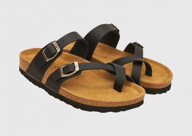 Γυναικεία δερμάτινα σανδάλια - FUNKY BUDDHA - 