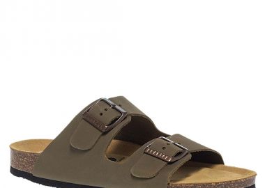 Γυναικεία Δερμάτινα Σανδάλια Plakton 180010 Kaki - PLAKTON - 