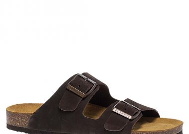 Γυναικεία Δερμάτινα Σανδάλια Plakton 180010 Marron Sa - PLAKTON - 