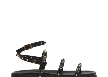 Γυναικεία Δερμάτινα Σανδάλια Steve Madden Stormie SM11003775-02002-001 Μαύρα - Steve Madden - 