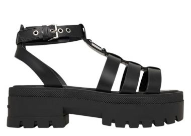 Γυναικεία Δερμάτινα Σανδάλια Tommy Hilfiger EN0EN02943-BDS Μαύρα - Tommy Hilfiger - 