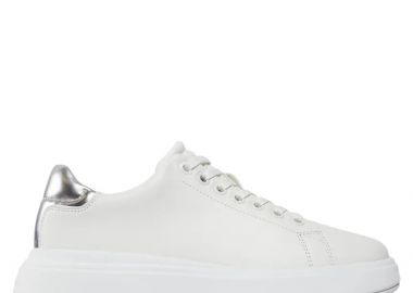Γυναικεία Δερμάτινα Sneakers Calvin Klein HW0HW02005 0K6 Λευκά - Calvin Klein - 
