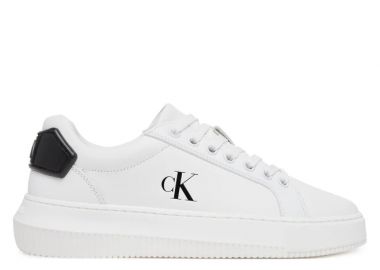 Γυναικεία Δερμάτινα Sneakers Calvin Klein YW0YW01846 01W Λευκά - Calvin Klein - 