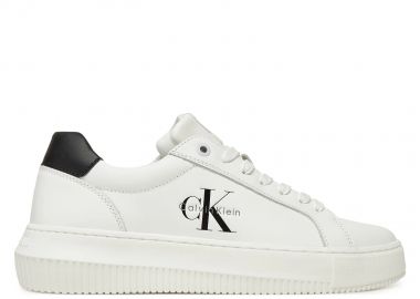 Γυναικεία Δερμάτινα Sneakers Calvin Klein YW0YW01872-01W Λευκά - Calvin Klein - 