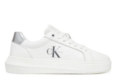Γυναικεία Δερμάτινα Sneakers Calvin Klein YW0YW01876-02R Λευκά - Calvin Klein - 