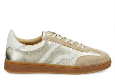 Γυναικεία Δερμάτινα Sneakers Gant Cuzima 32531199-G26 Χρυσά - Gant - 