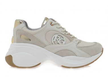 Γυναικεία Δερμάτινα Sneakers Renato Garini 2362-61RG51 Πάγος Καστόρι Off White W119R65131W6 - Renato Garini - 