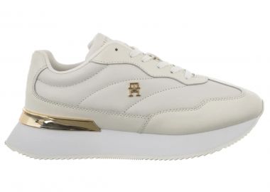 Γυναικεία Δερμάτινα Sneakers Tommy Hilfiger FW0FW09033-0LE Λευκά - Tommy Hilfiger - 