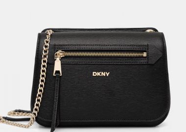Γυναικεία Δερμάτινη Τσάντα 'Ωμου DKNY Bryant R5333M02-BGD Μαύρη - DKNY - 