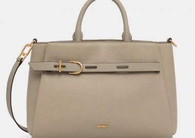 Γυναικεία Δερμάτινη Τσάντα Χειρός Ώμου DKNY Onyx Satchel R44DAI68 TOF Τάουπε - DKNY - 