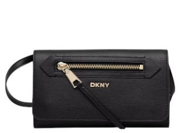 Γυναικεία Δερμάτινη Τσάντα Χιαστί DKNY Bryant R52E3K47-BGD Μαύρη - DKNY - 