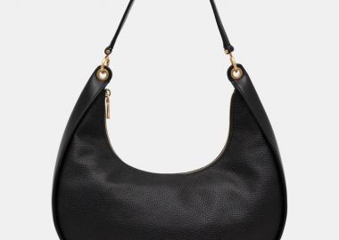 Γυναικεία Δερμάτινη Τσάντα Ώμου DKNY Abby Hobo R44CAI48 BGD Μαύρη - DKNY - 