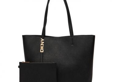 Γυναικεία Δερμάτινη Τσάντα Ώμου DKNY Avril R52AKG54-BGD Μαύρη - DKNY - 