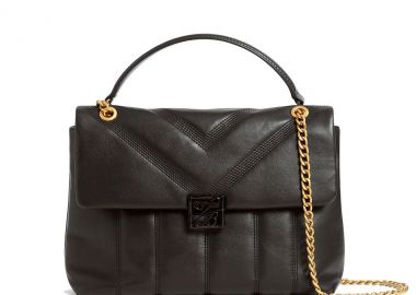 Γυναικεία Δερμάτινη Τσάντα Ώμου Steve Madden Anileah 281813-BLACK Μαύρη - Steve Madden - 