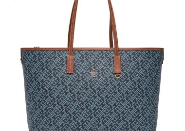 Γυναικεία Δερμάτινη Τσάντα Ώμου Tommy Hilfiger AW0AW17416 DW6 Μπλε - Tommy Hilfiger - 