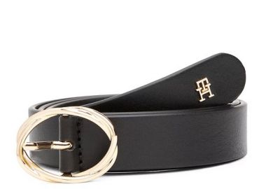 Γυναικεία Δερμάτινη Ζώνη Tommy Hilfiger 2,5cm AW0AW17932 BDS Μαύρη - Tommy Hilfiger - 