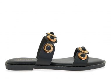 Γυναικεία Flat Σανδάλια Seven SVN!OM602-3 Μαύρο W439W0231001 - Seven - 