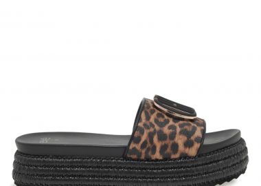 Γυναικεία Flatforms Exe H7082B-23 Λεοπάρ Μαύρο U421A223378G - Exe - 