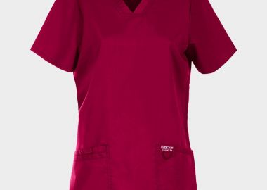 Γυναικεία ιατρική μπλούζα V-NECK WWE620 CHEROKEE 08001950 Burgundy - CHEROKEE - 