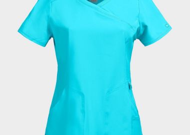 Γυναικεία ιατρική μπλούζα WRAP CKE2625A CHEROKEE 08001888 Turquoise - CHEROKEE - 