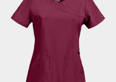 Γυναικεία ιατρική μπλούζα WRAP CKE2625A CHEROKEE 08001889 Bordeaux - CHEROKEE - 
