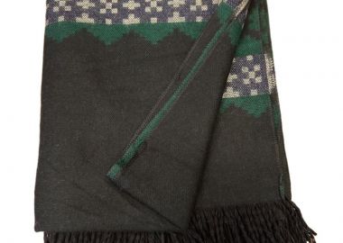 Γυναικεία κάπα με σχέδιο πράσινο-μαύρο - SOU - 