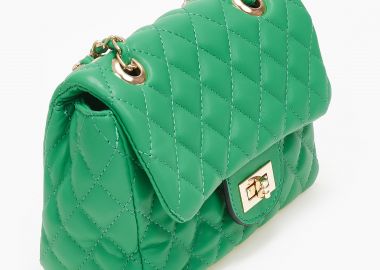 Γυναικεία καπιτονέ τσάντα - Πράσινο - Issue - 