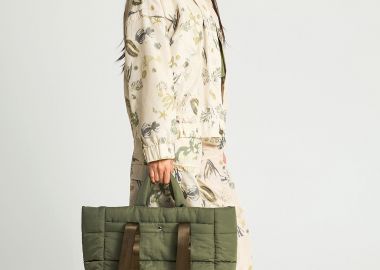 Γυναικεία καπιτονέ τσάντα ώμου - FUNKY BUDDHA - 