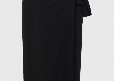 Γυναικεία κρουαζέ midi φούστα - FUNKY BUDDHA - 