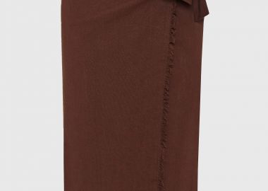 Γυναικεία κρουαζέ midi φούστα - FUNKY BUDDHA - 