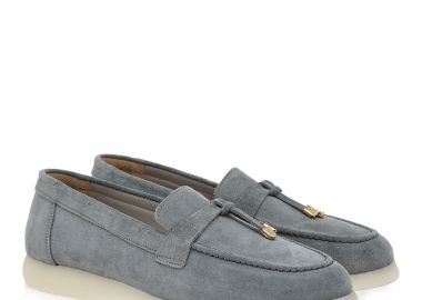 Γυναικεία Loafers Lara Conte Madrid 600 Γκρι Καστόρι W145Y6001569 - Lara Conte Madrid - 