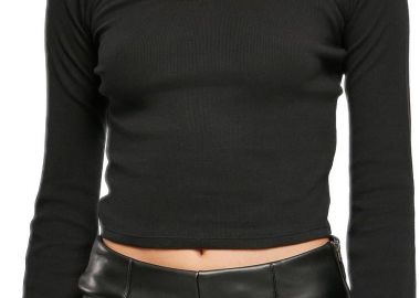 Γυναικεία Μακρυμάνικη Μπλούζα Rib TB5416-00007 Urban Classics Black Black - Urban Classics - 