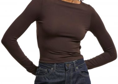 Γυναικεία Μακρυμάνικη Μπλούζα Slim Fit TB7721 Urban Classics warmbrown - Urban Classics - 