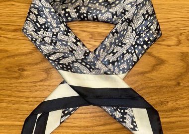 Γυναικεία μαντήλι με γεωμετρικό τύπωμα - SOU - 