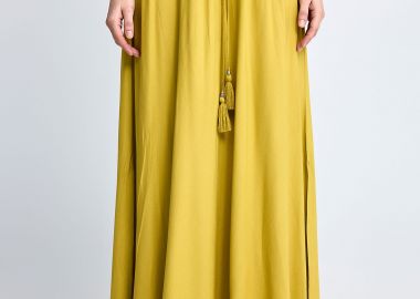 Γυναικεία μάξι φούστα με λάστιχο στην μέση - FUNKY BUDDHA - 